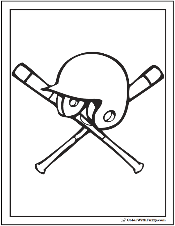 Baseball Coloring Pages Customize And Print PDF