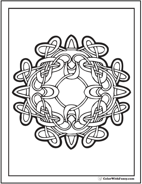 90 Celtic Coloring Pages: Irish, Scottish, Gaelic