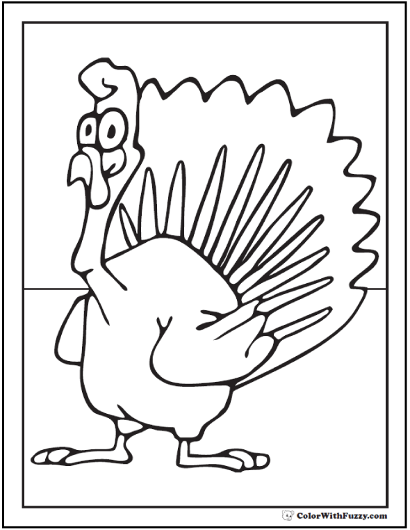 kaboose coloring pages thanksgiving turkey - photo #4