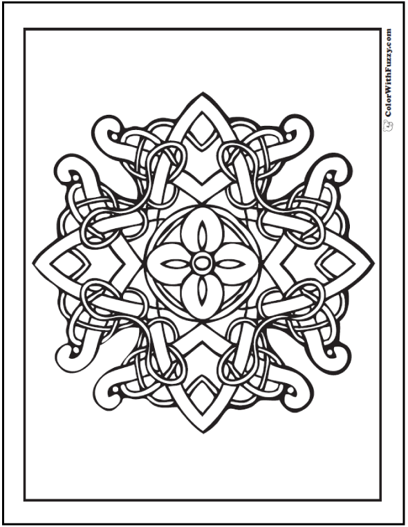90 Celtic Coloring Pages: Irish, Scottish, Gaelic