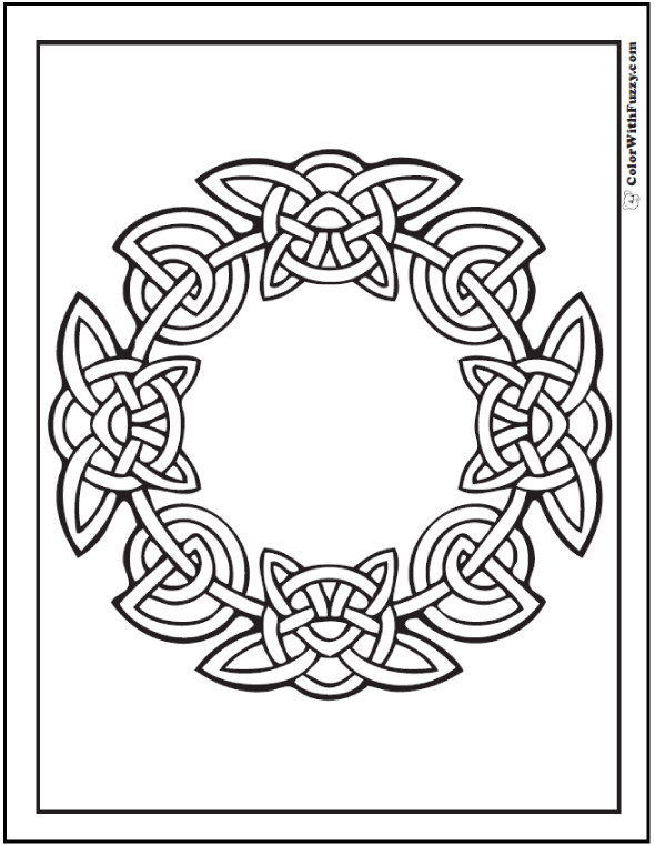90 Celtic Coloring Pages: Irish, Scottish, Gaelic