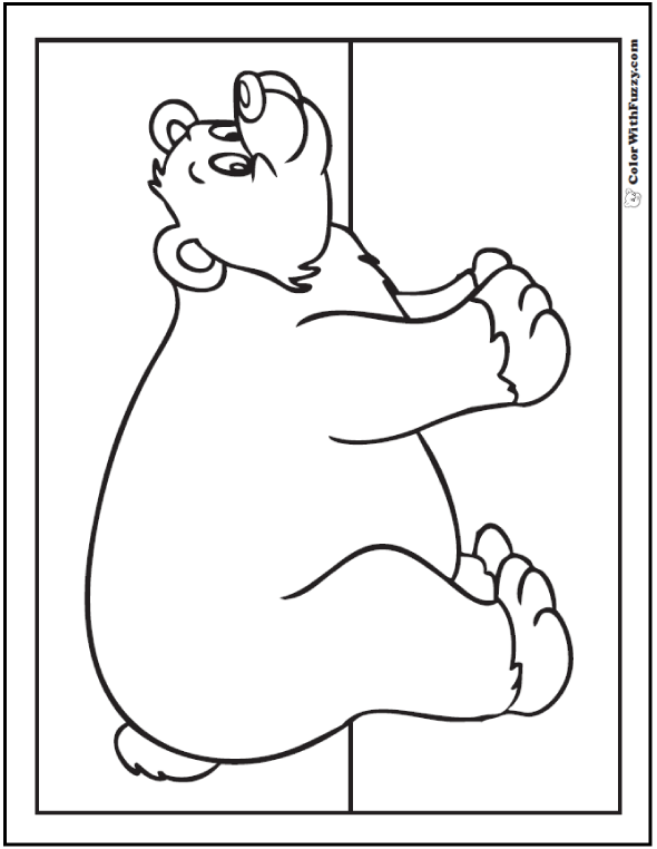 Bear Coloring Pages: Grizzlies, Koalas, Pandas, Polar, and Teddy Bears!