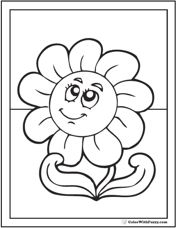 daisy coloring pages to print - photo #22