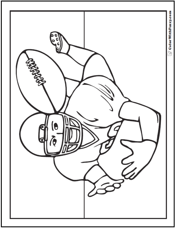 wide receiver football coloring pages - photo #20