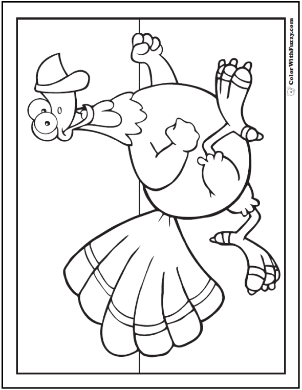 kaboose coloring pages thanksgiving turkey - photo #5