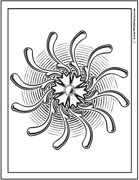 70+ Geometric Coloring Pages To Print And Customize