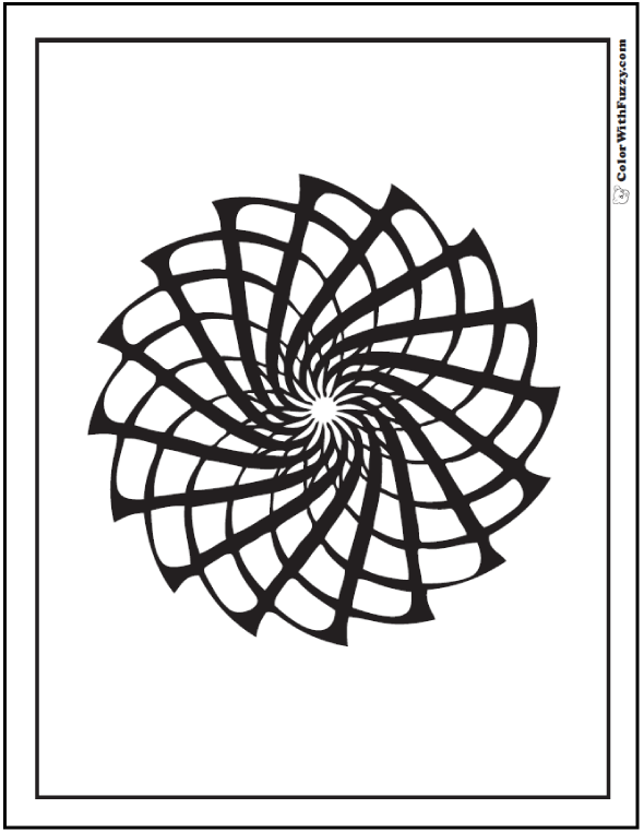 70 Geometric Coloring Pages To Print And Customize