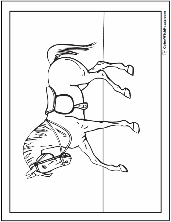 saddle coloring pages - photo #15
