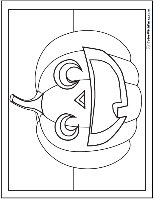 jack o lantern coloring pages - photo #50