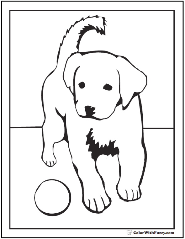 lab puppies coloring pages - photo #17