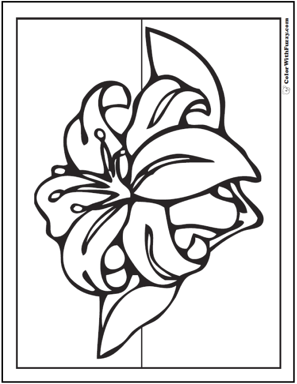 calla lillies coloring pages - photo #13