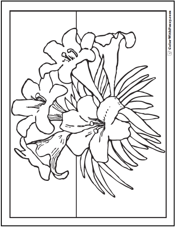calla lillies coloring pages - photo #33