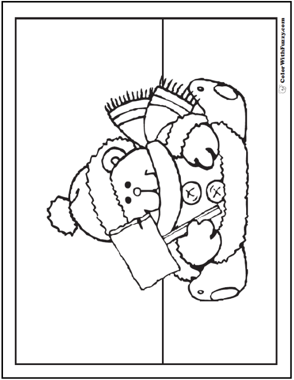 Bear Coloring Pages Grizzlies Koalas Pandas Polar And Teddy Bears