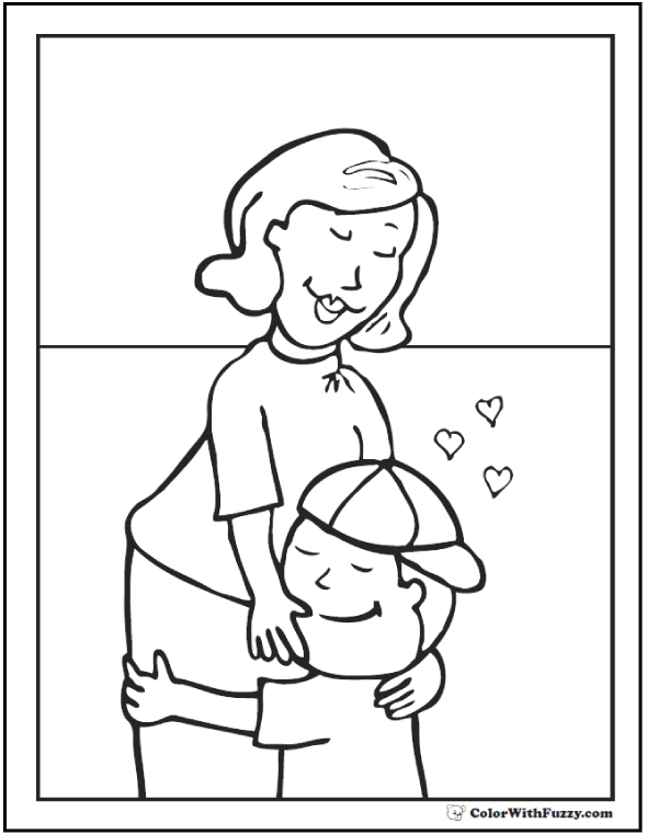 45 Mothers Day Coloring Pages Print And Customize For Mom