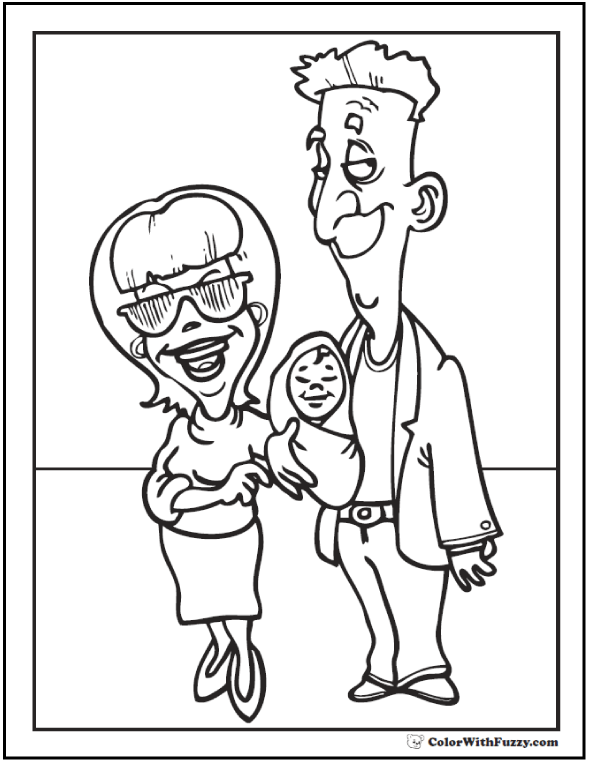 new mom coloring pages - photo #7