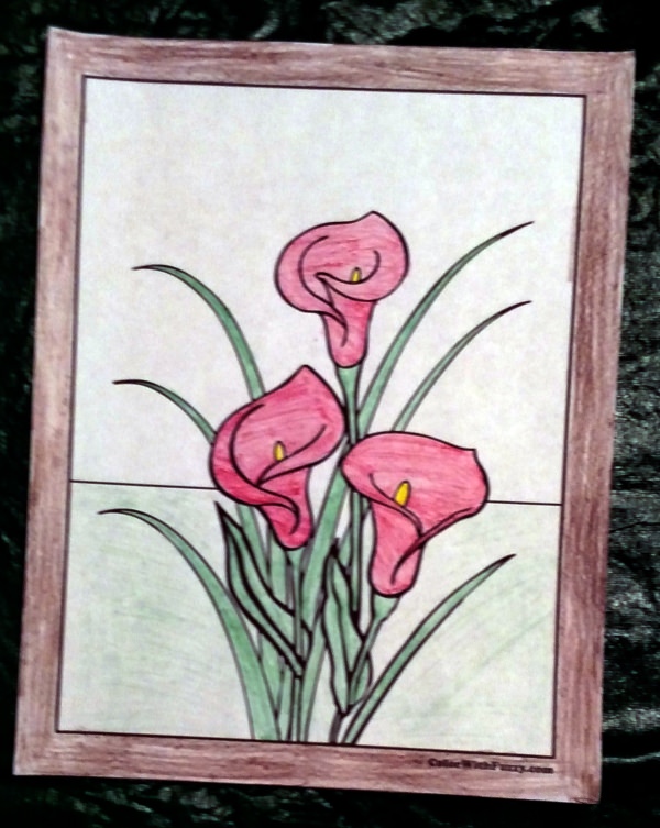 calla lillies coloring pages - photo #28