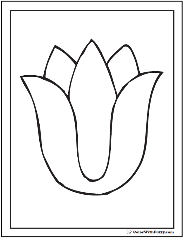 Tulip Flower Coloring Pages: 14+ PDF Printables