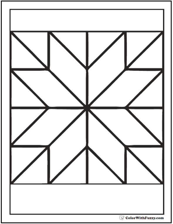 quilt patterns coloring pages - photo #14