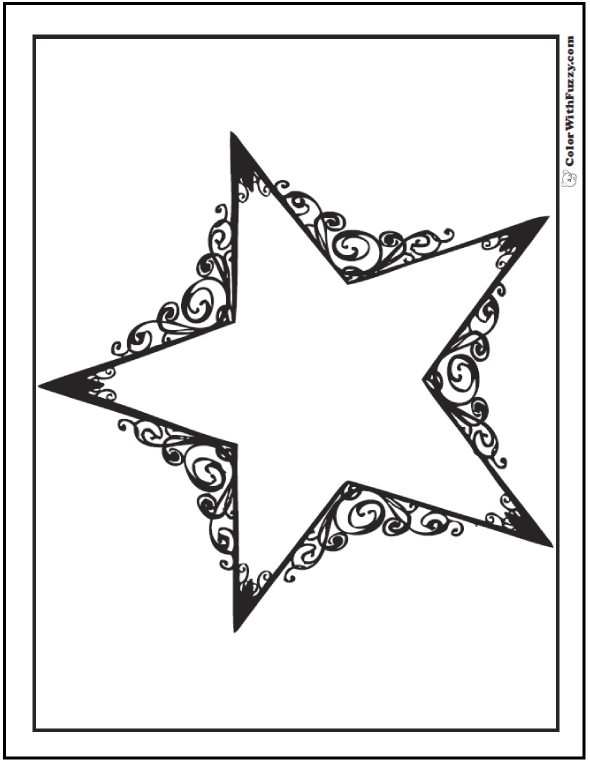 large printable star coloring pages - photo #47