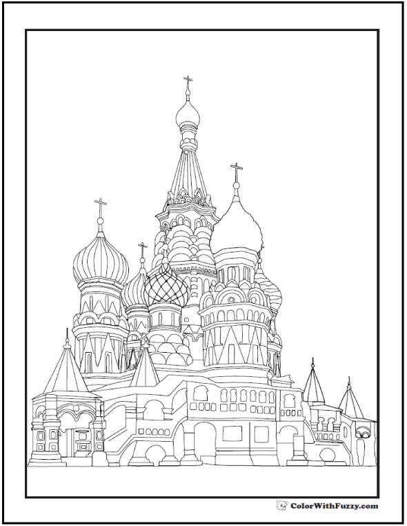 st basil cathedral coloring picture