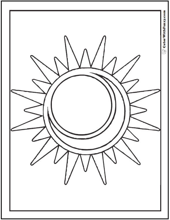 mexican sun and moon coloring pages - photo #17