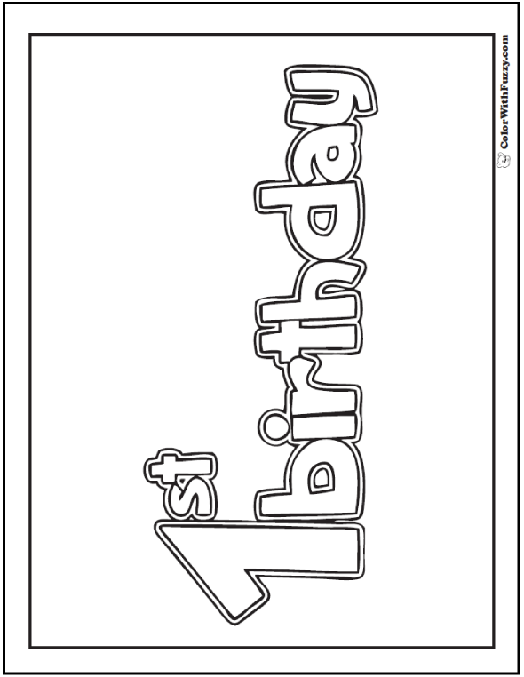 55 birthday coloring pages ✨ printable and customizable