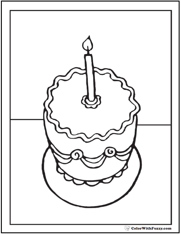 55 Birthday Coloring Pages Printable And Digital Coloring Pages