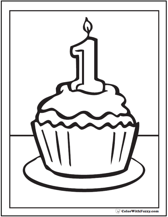 40 Cupcake Coloring Pages Free Coloring Pages PDF Format For Kids