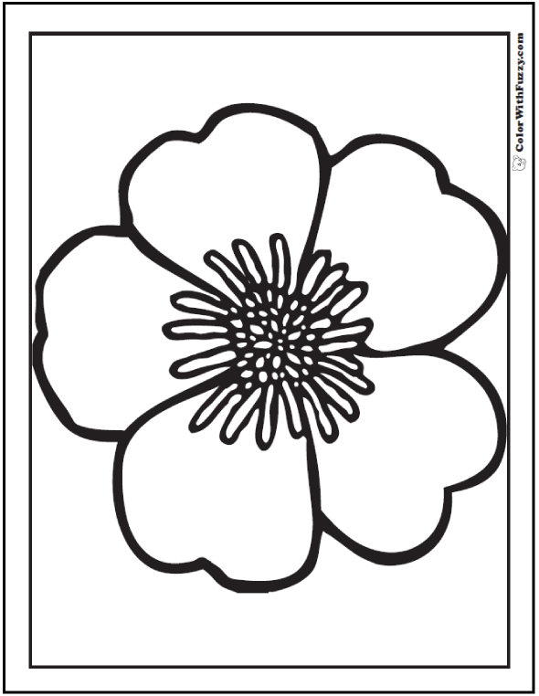 73+ Rose Coloring Pages Customize PDF Printables