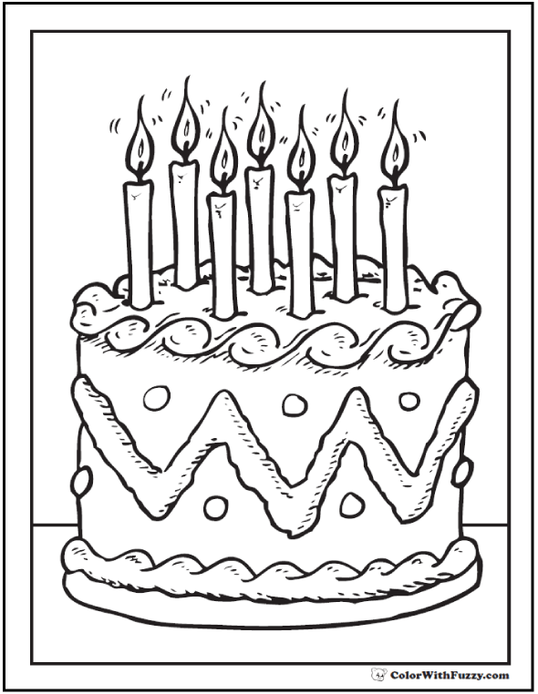 birthday cake coloring pages preschool halloween