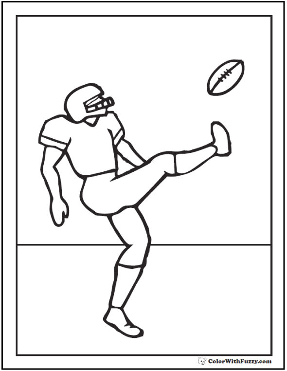 Download 33+ Football Coloring Pages Customize And Print Ad-free PDF