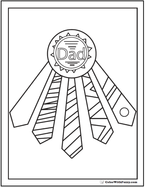 award ribbon coloring pages