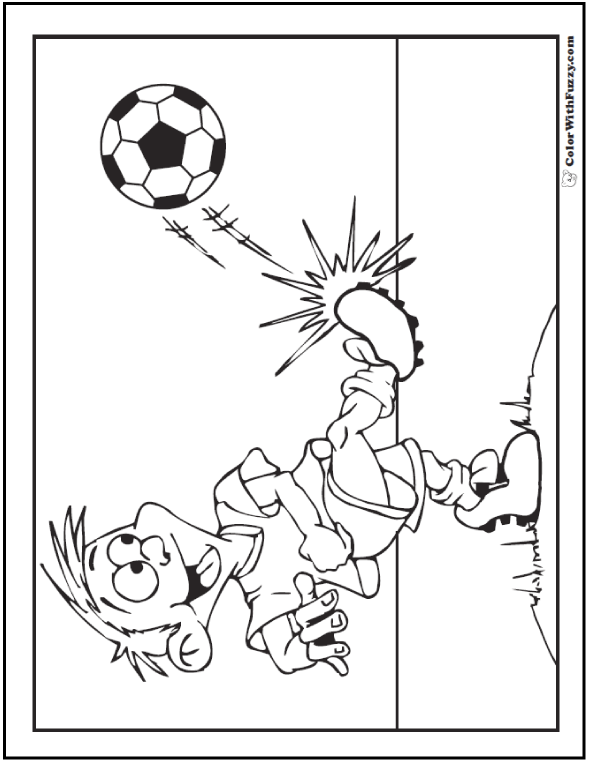 Fun Backyard Soccer Picture To Color