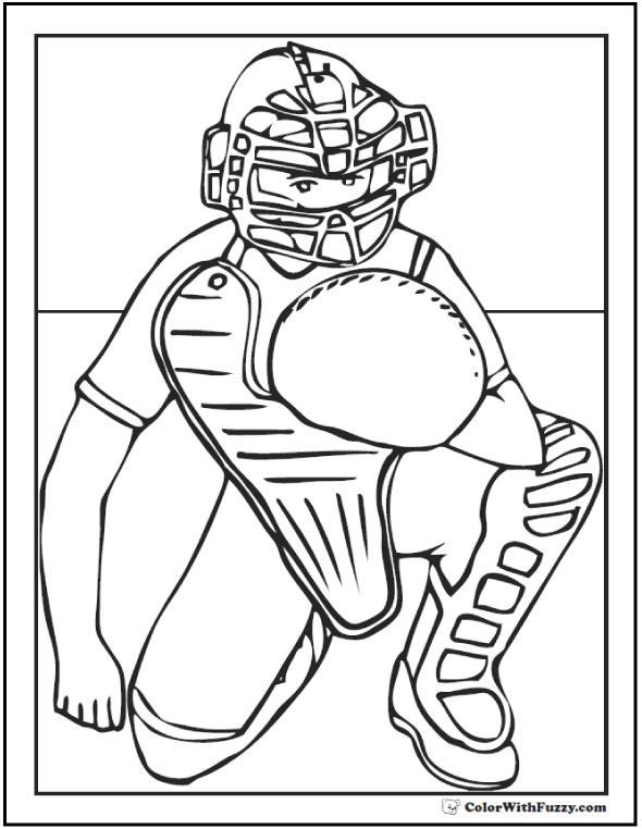 baseball coloring pages pitcher and batter sports coloring pages