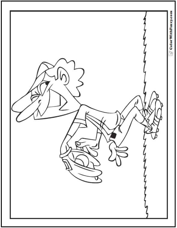 Baseball Shortstop Coloring Page