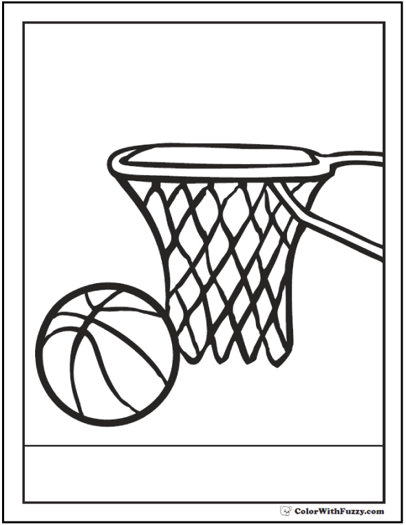 Download Basketball Coloring Pages: Customize And Print PDFs