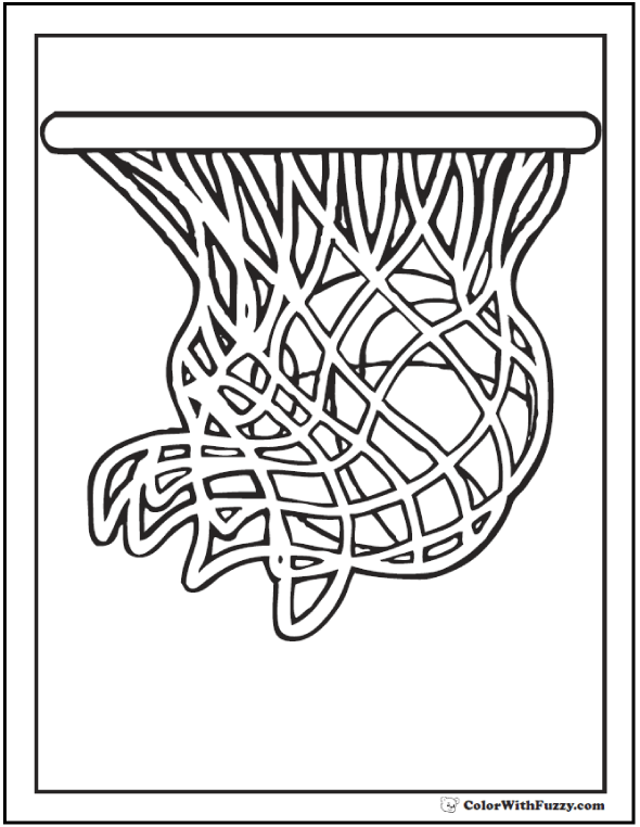 30 NBA & Basketball Coloring Pages (Free PDF Printables)