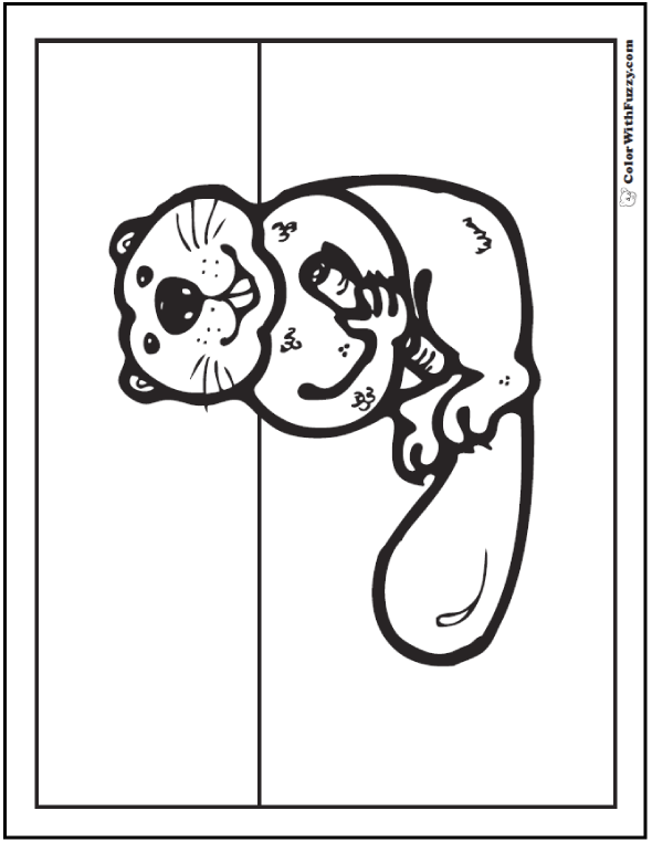 Beaver Coloring Pages Beaver Dams And Habitat
