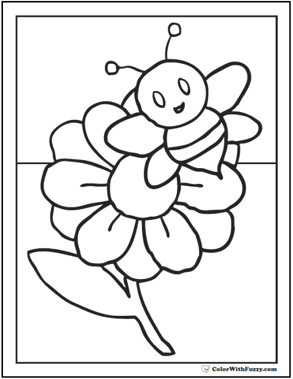 coloring pages og bees