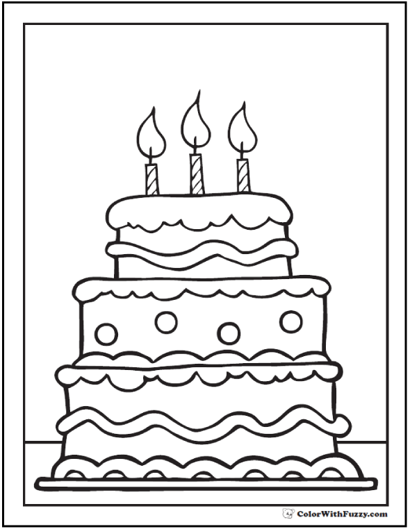 birthday cake coloring pages preschool halloween