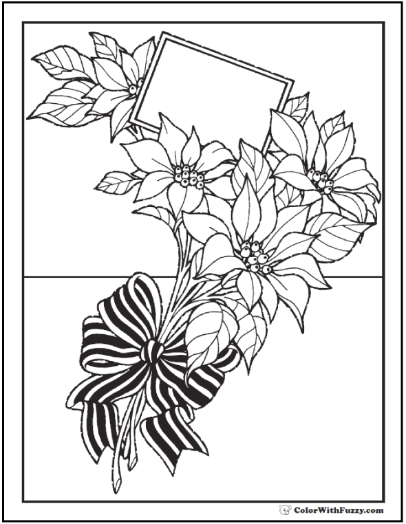 Types of Flowers 3 Part Cards Coloring Pages