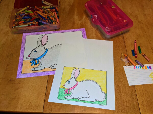 Bunny Coloring Pages, One Is A Greeting Card