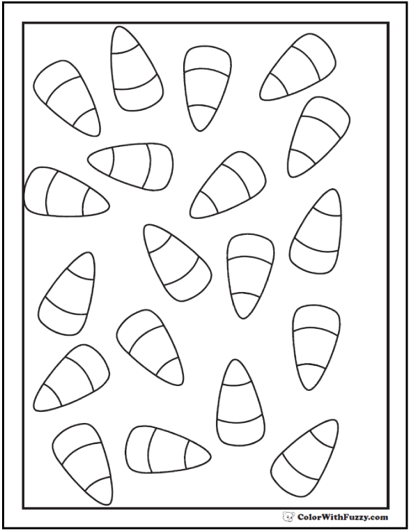 Candy Corn Trinity Printable Pages Coloring Pages candy-corn-trinity-sunday-school-lesson-sketch-coloring-page