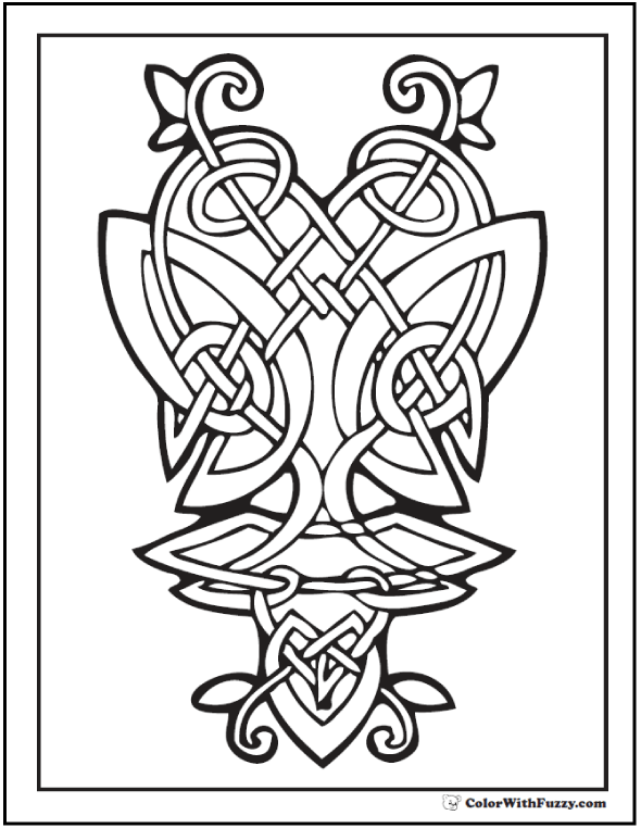 irish coloring page