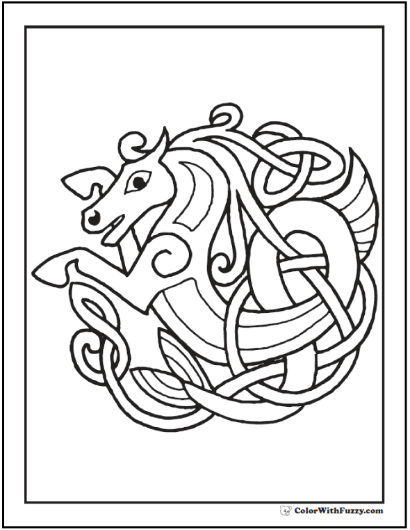 irish coloring page