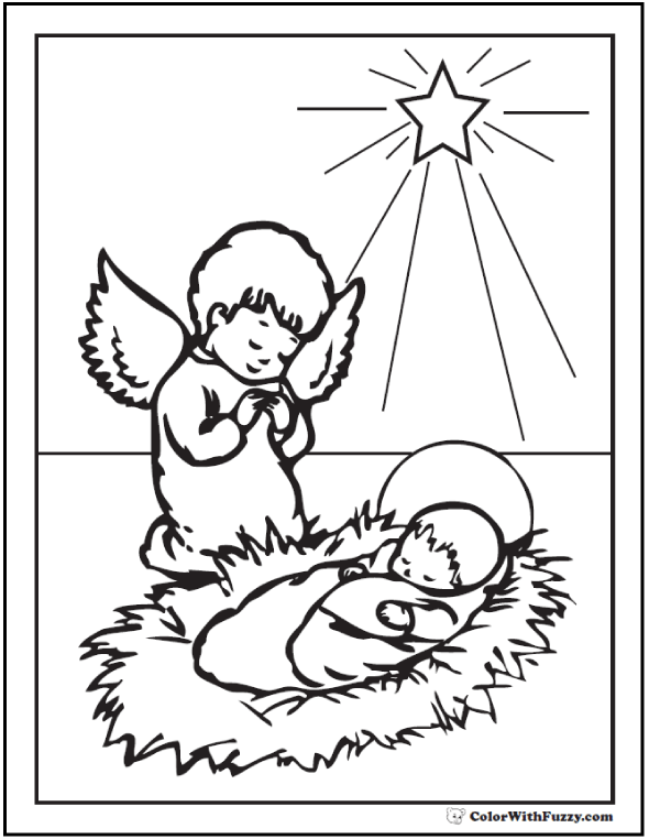 christmas coloring pages nativity printable