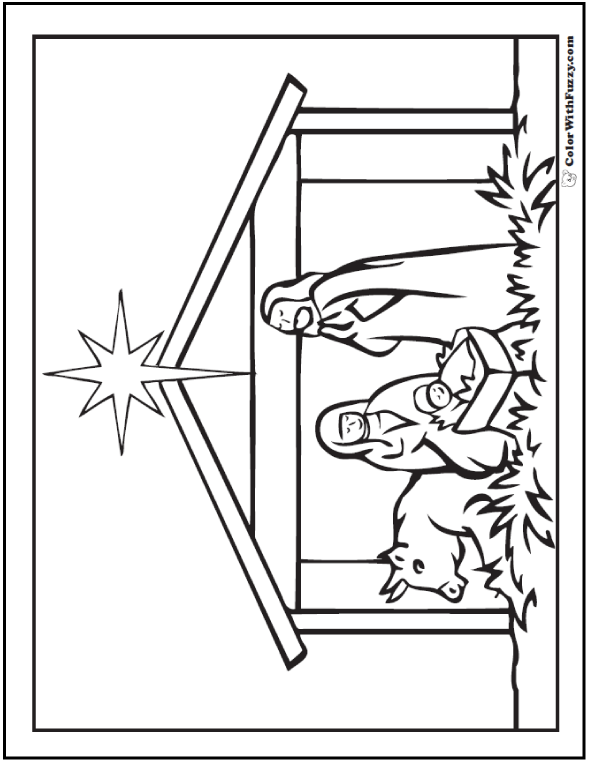 christmas coloring pages nativity printable