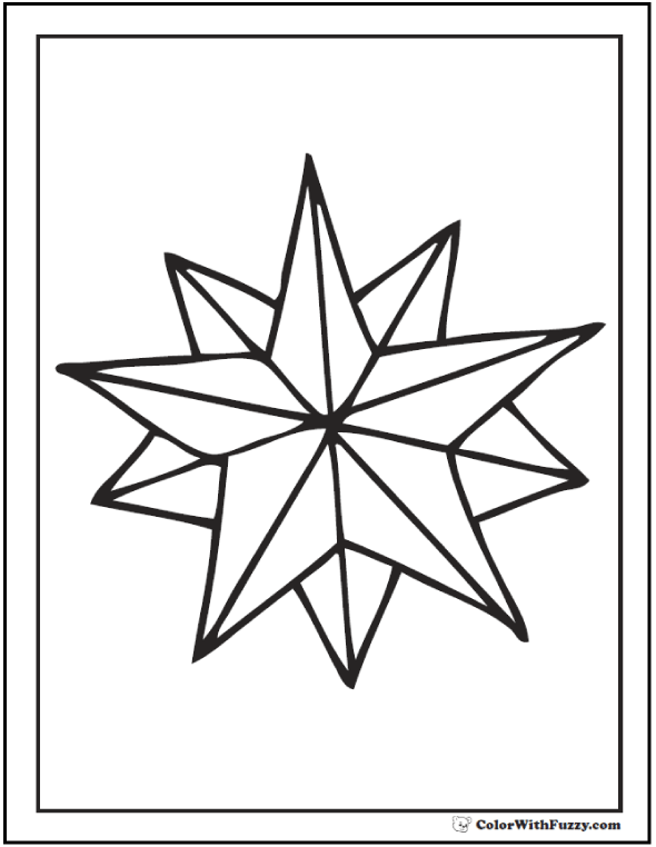 60 Star Coloring Pages Customize And Print PDF