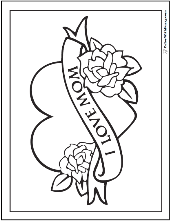 45+ Mothers Day Coloring Pages Printable Digital PDF Downloads