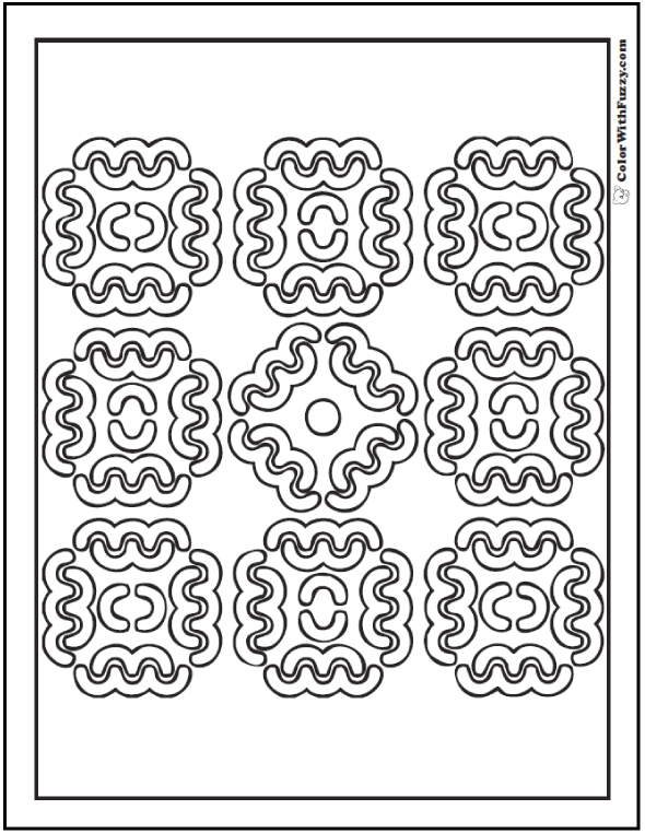 Download Pattern Coloring Pages Digital Coloring Pages For Kids And ...